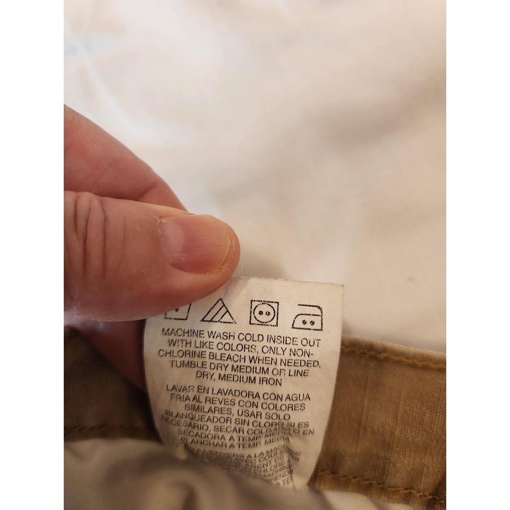 Wrangler Workwear Mens Cargo Canvas Pants Tan Ripstop Reinforced Knee 36x32 - Picture 15 of 15